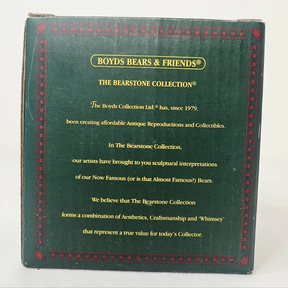 Boyds Bears Dangle Elfbearry Ornament 2003 Bearstone Collection Tis the Season